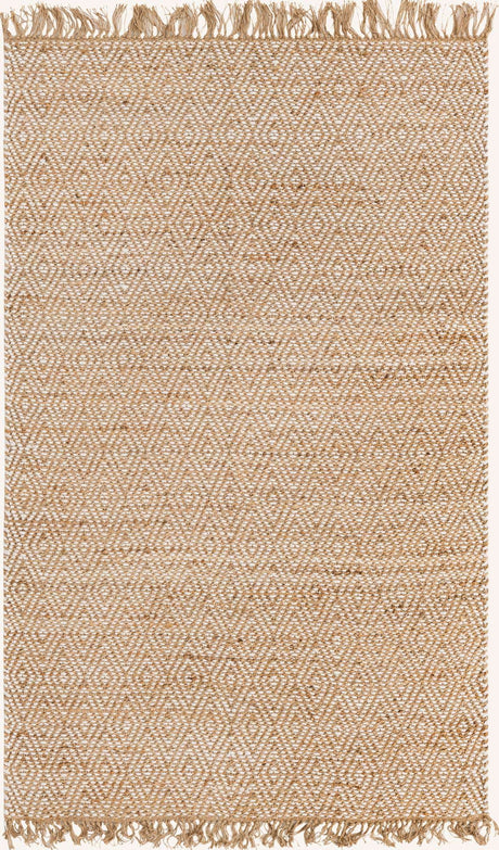 Natural 5' 1 x 8' Braided Jute Rectangle Rug