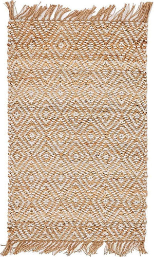 Natural 2' x 3' 1 Braided Jute Rectangle Rug