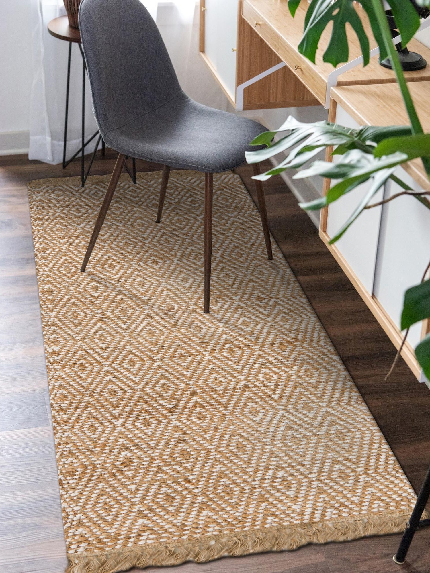 Natural 2' x 4' Braided Jute Runner Area Rug 100% Jute Hand Braided Natural Eco-Friendly Boho Style Carpet for Living Rooms Dining Office Space Dorms for Sale at Rug Engine
