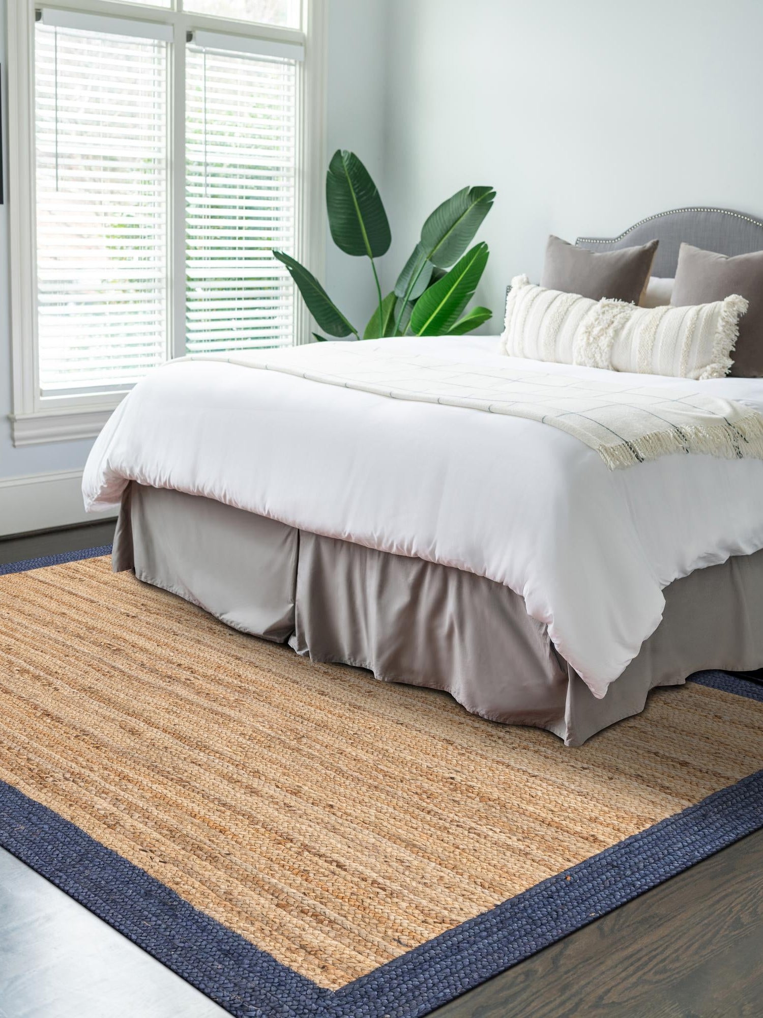 Natural 9' x 12' 2 Braided Jute Rectangle Area Rug 100% Jute Hand Braided Natural Eco-Friendly Boho Style Carpet for Living Rooms Dining Office Space Dorms for Sale at Rug Engine