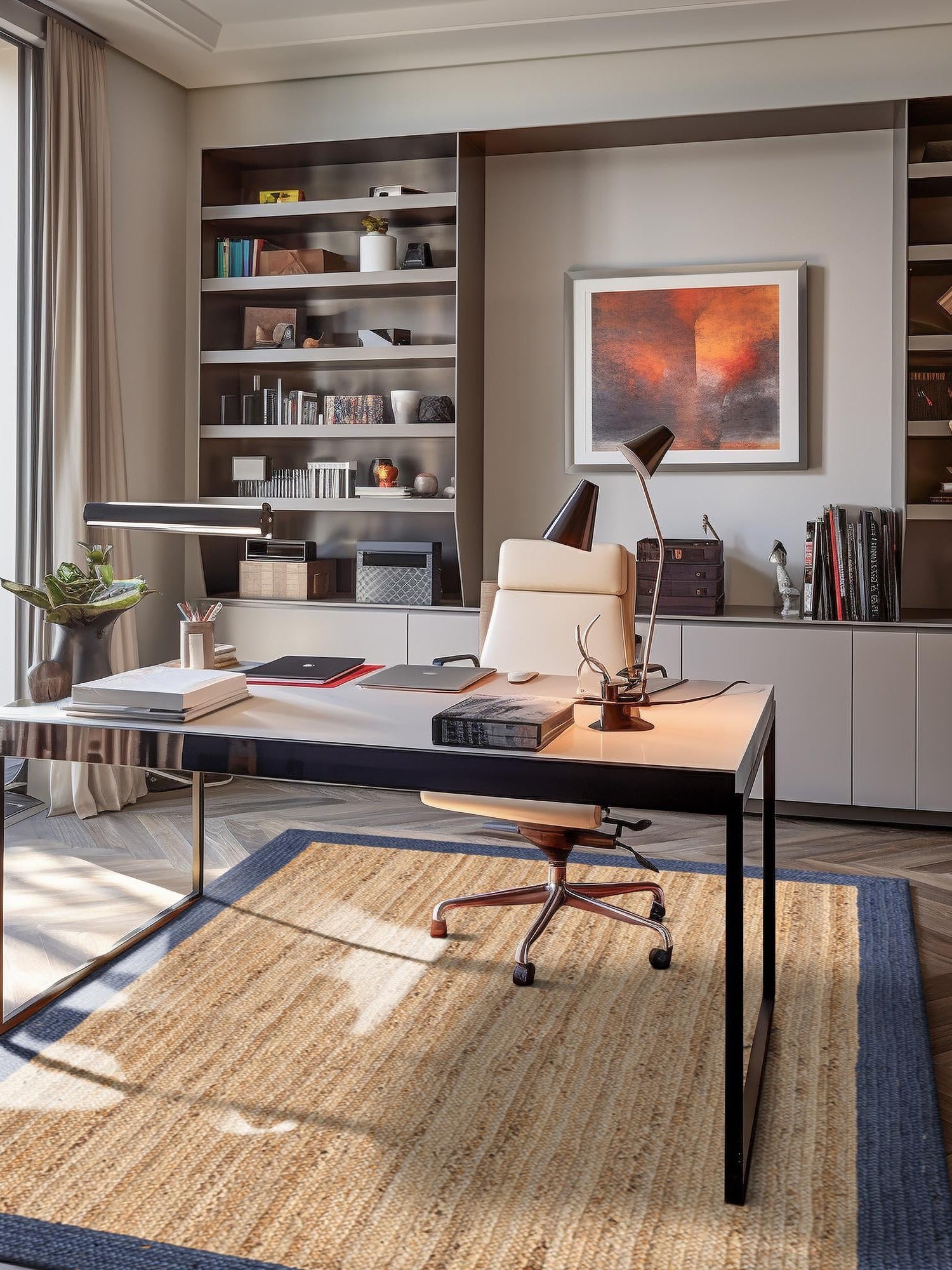 Natural 9' x 12' 2 Braided Jute Rectangle Area Rug 100% Jute Hand Braided Natural Eco-Friendly Boho Style Carpet for Living Rooms Dining Office Space Dorms for Sale at Rug Engine