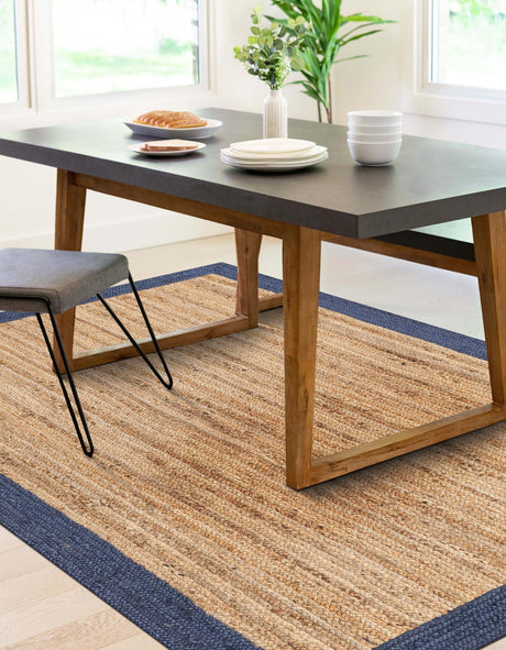 Natural 8' x 10' Braided Jute Rectangle Area Rug 100% Jute Hand Braided Natural Eco-Friendly Boho Style Carpet for Living Rooms Dining Office Space Dorms for Sale at Rug Engine