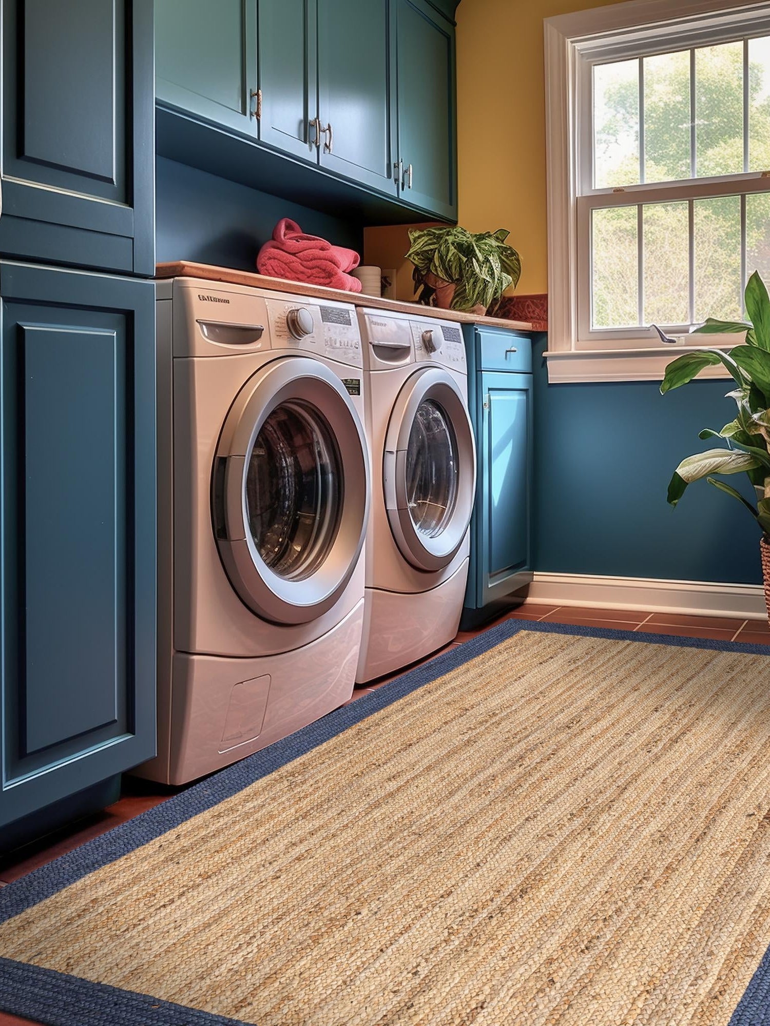 Natural 9' x 12' 2 Braided Jute Rectangle Area Rug 100% Jute Hand Braided Natural Eco-Friendly Boho Style Carpet for Living Rooms Dining Office Space Dorms for Sale at Rug Engine