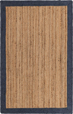 Natural 5' 1 x 8' Braided Jute Rectangle Rug