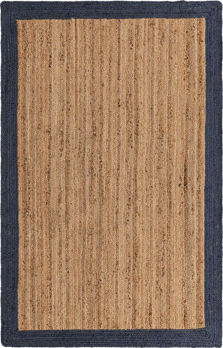 Natural 5' 1 x 8' Braided Jute Rectangle Rug