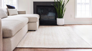 White 5' 1 x 8' Braided Jute Rectangle Rug