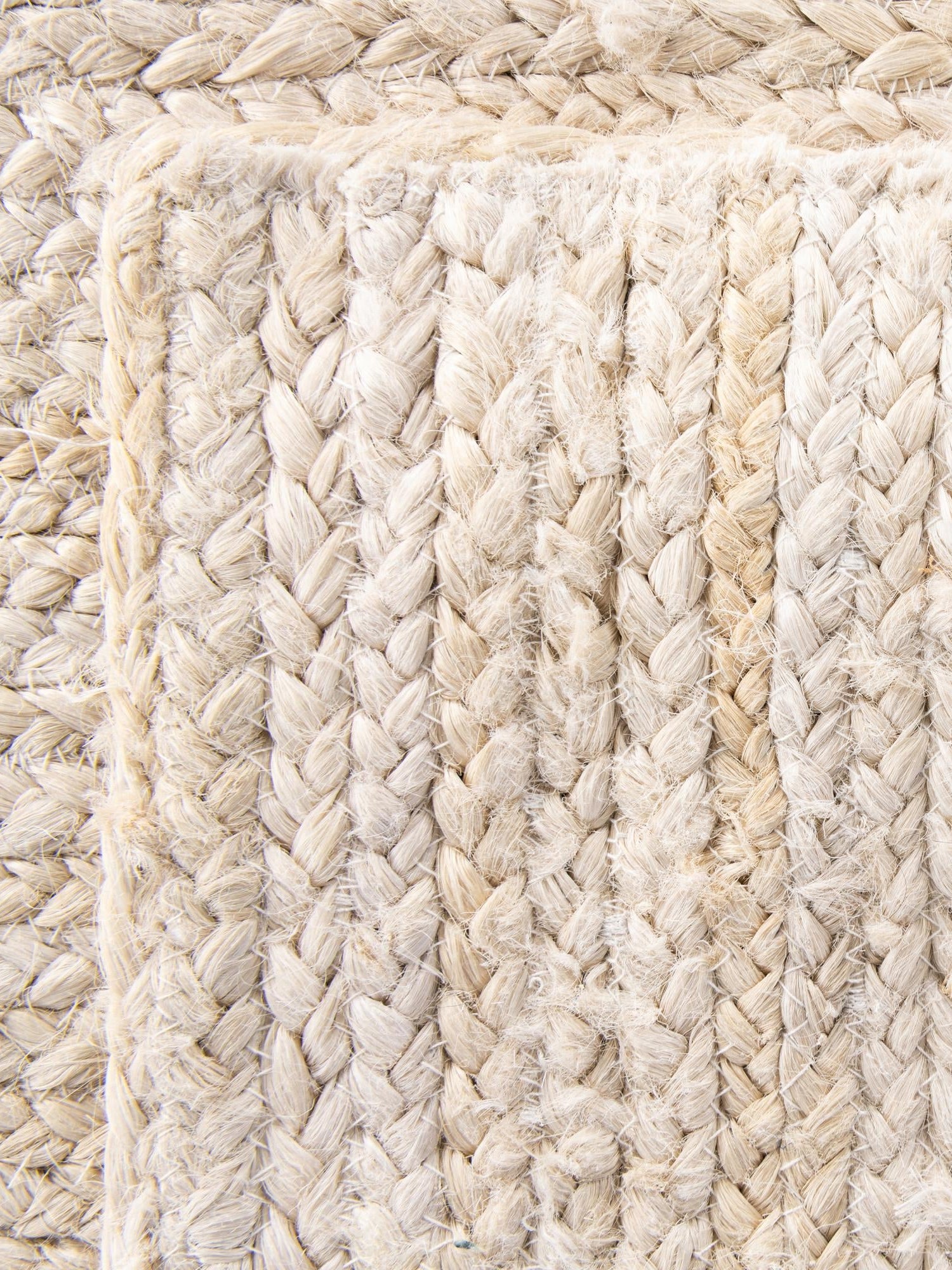 White 5' 1 x 8' Braided Jute Rectangle Area Rug 100% Jute Hand Braided Natural Eco-Friendly Boho Style Carpet for Living Rooms Dining Office Space Dorms for Sale at Rug Engine
