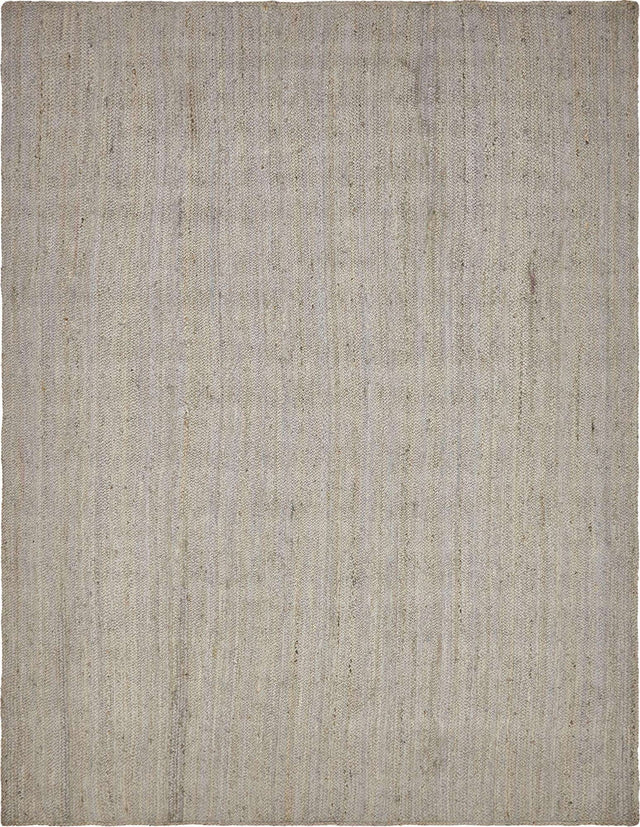 Gray 9' x 12' 2 Braided Jute Rectangle Rug