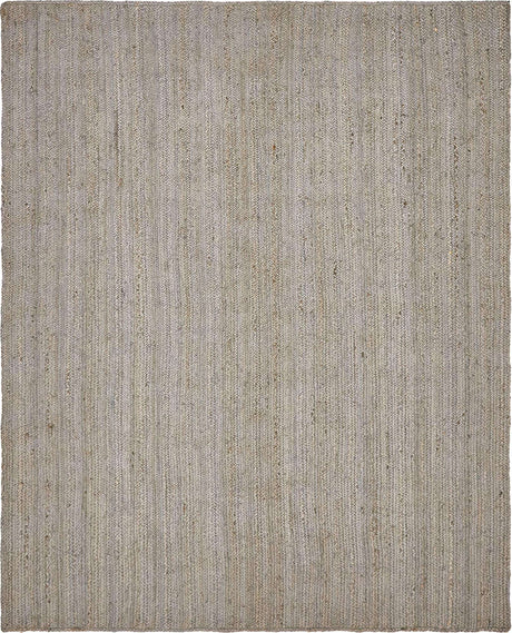 Gray 8' x 10' Braided Jute Rectangle Rug