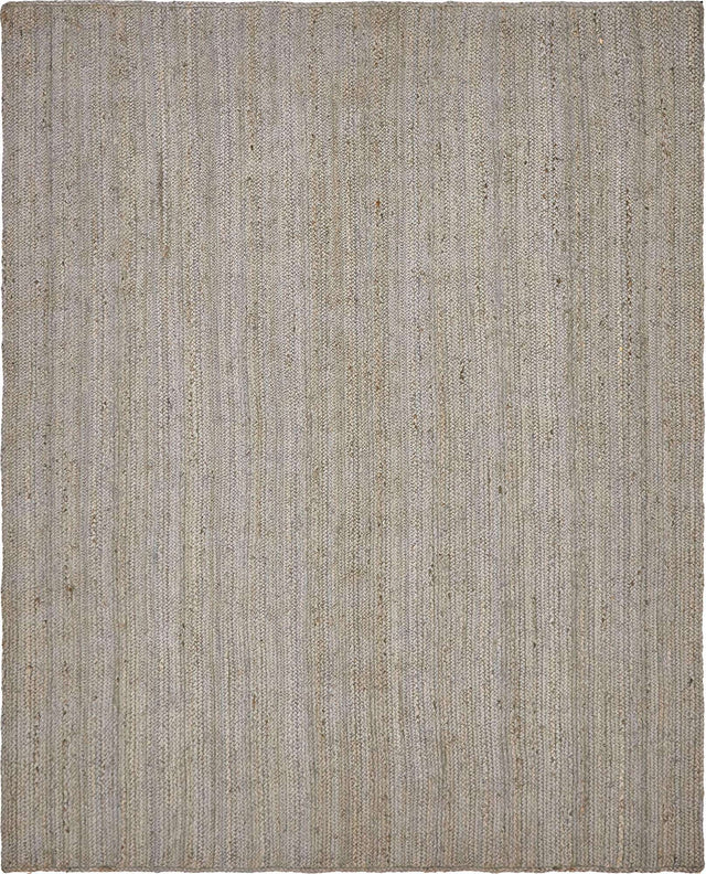 Gray 8' x 10' Braided Jute Rectangle Rug