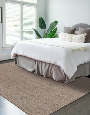 Gray 8' x 10' Braided Jute Rectangle Rug