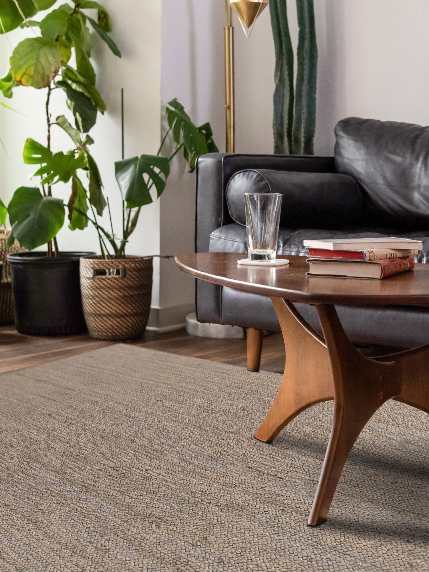 Gray 4' 1 x 6' 1 Braided Jute Rectangle Area Rug 100% Jute Hand Braided Natural Eco-Friendly Boho Style Carpet for Living Rooms Dining Office Space Dorms for Sale at Rug Engine