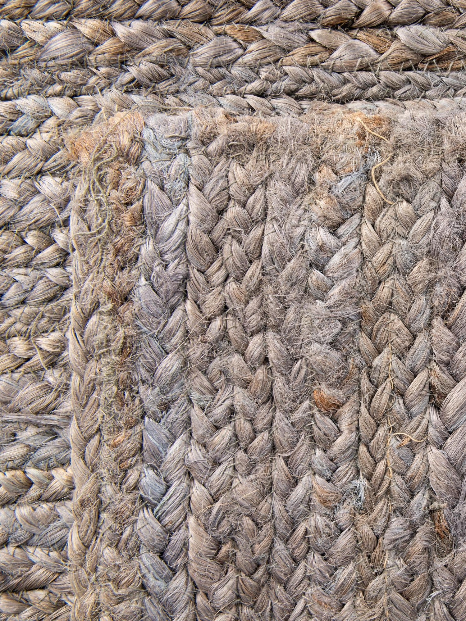 Gray 7' 1 x 10' Braided Jute Rectangle Area Rug 100% Jute Hand Braided Natural Eco-Friendly Boho Style Carpet for Living Rooms Dining Office Space Dorms for Sale at Rug Engine