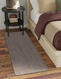 Gray 3' x 6' 1 Braided Jute Runner Rug