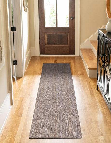 Gray 2' 7 x 6' 1 Braided Jute Runner Area Rug 100% Jute Hand Braided Natural Eco-Friendly Boho Style Carpet for Living Rooms Dining Office Space Dorms for Sale at Rug Engine