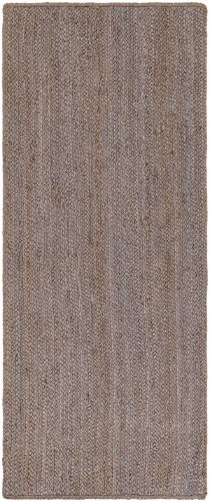 Gray 3' x 6' 1 Braided Jute Runner Rug