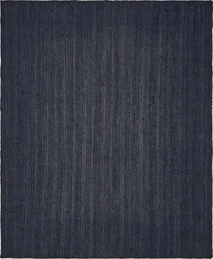 Navy Blue 8' x 10' Braided Jute Rectangle Rug