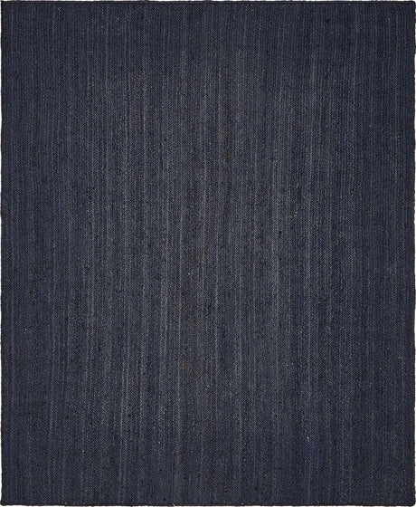 Navy Blue 8' x 10' Braided Jute Rectangle Rug