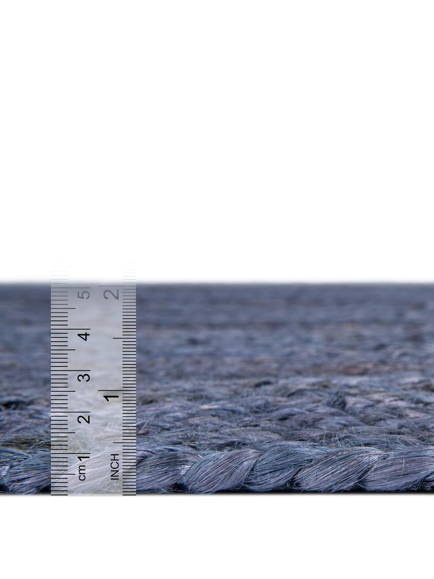 Navy Blue 10' x 14' 1 Braided Jute Rectangle Area Rug 100% Jute Hand Braided Natural Eco-Friendly Boho Style Carpet for Living Rooms Dining Office Space Dorms for Sale at Rug Engine