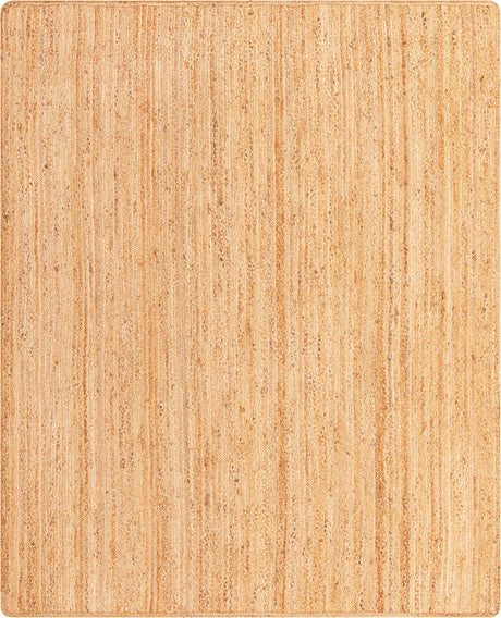 Natural 8' x 10' Braided Jute Rectangle Rug