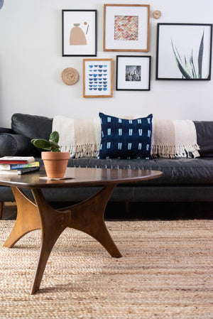 Natural 5' 1 x 8' Braided Jute Rectangle Rug