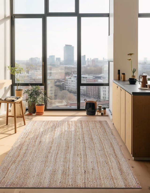 Natural 10' x 14' 1 Braided Jute Rectangle Rug
