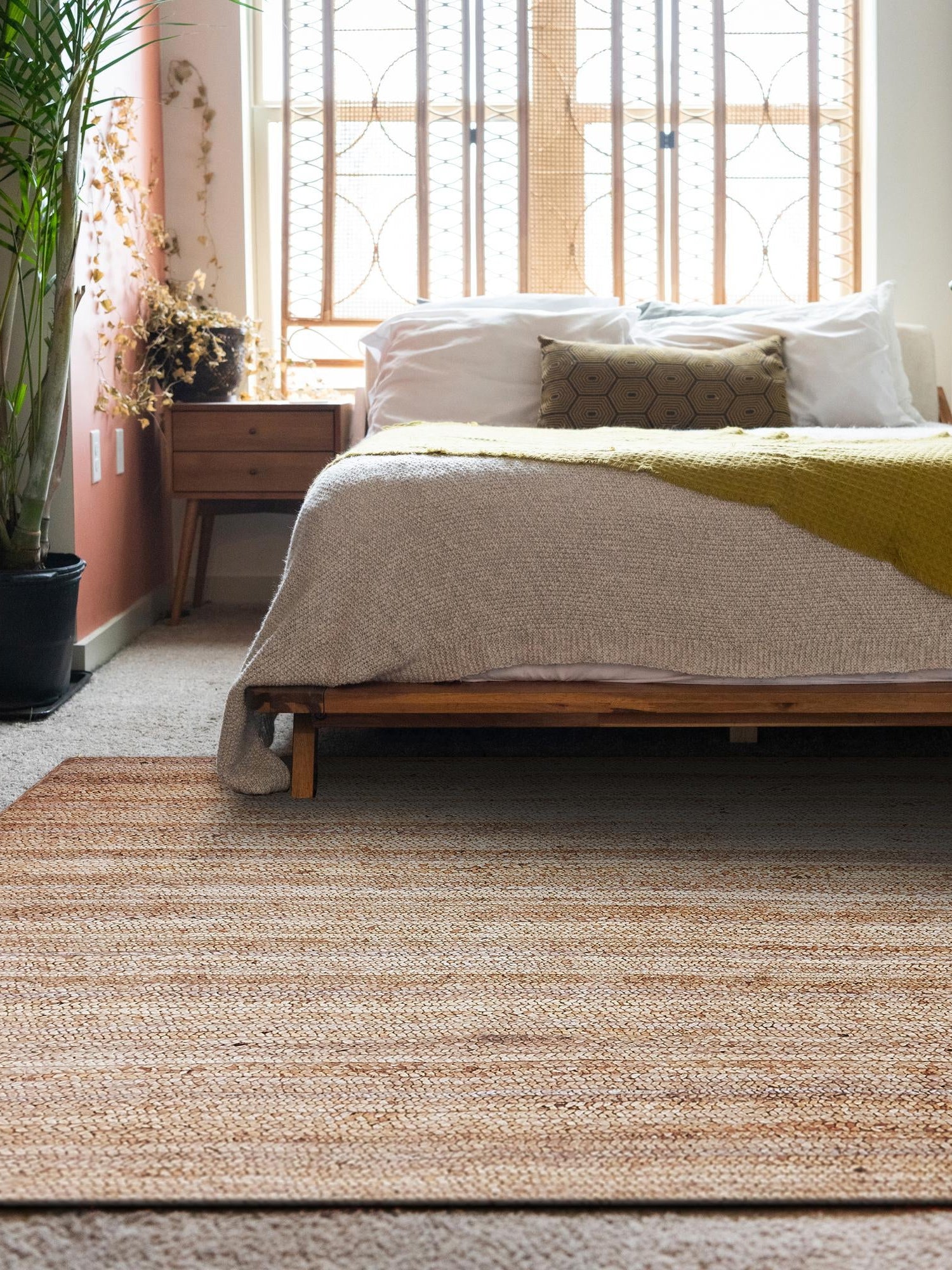 Natural 7' 1 x 10' Braided Jute Rectangle Area Rug 100% Jute Hand Braided Natural Eco-Friendly Boho Style Carpet for Living Rooms Dining Office Space Dorms for Sale at Rug Engine