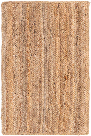 Natural 2' x 3' 1 Braided Jute Rectangle Rug