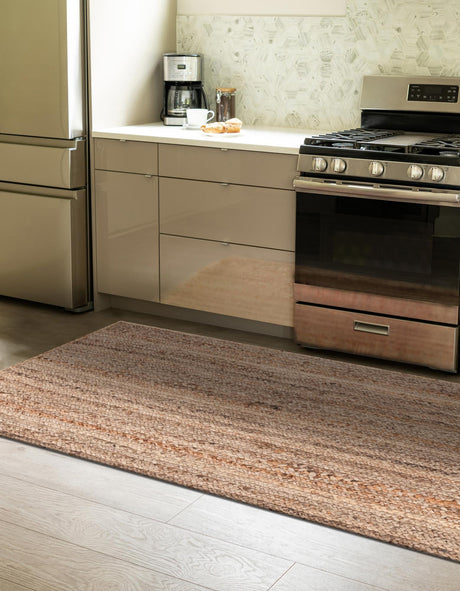 Natural 2' 7 x 10' Braided Jute Runner Area Rug 100% Jute Hand Braided Natural Eco-Friendly Boho Style Carpet for Living Rooms Dining Office Space Dorms for Sale at Rug Engine