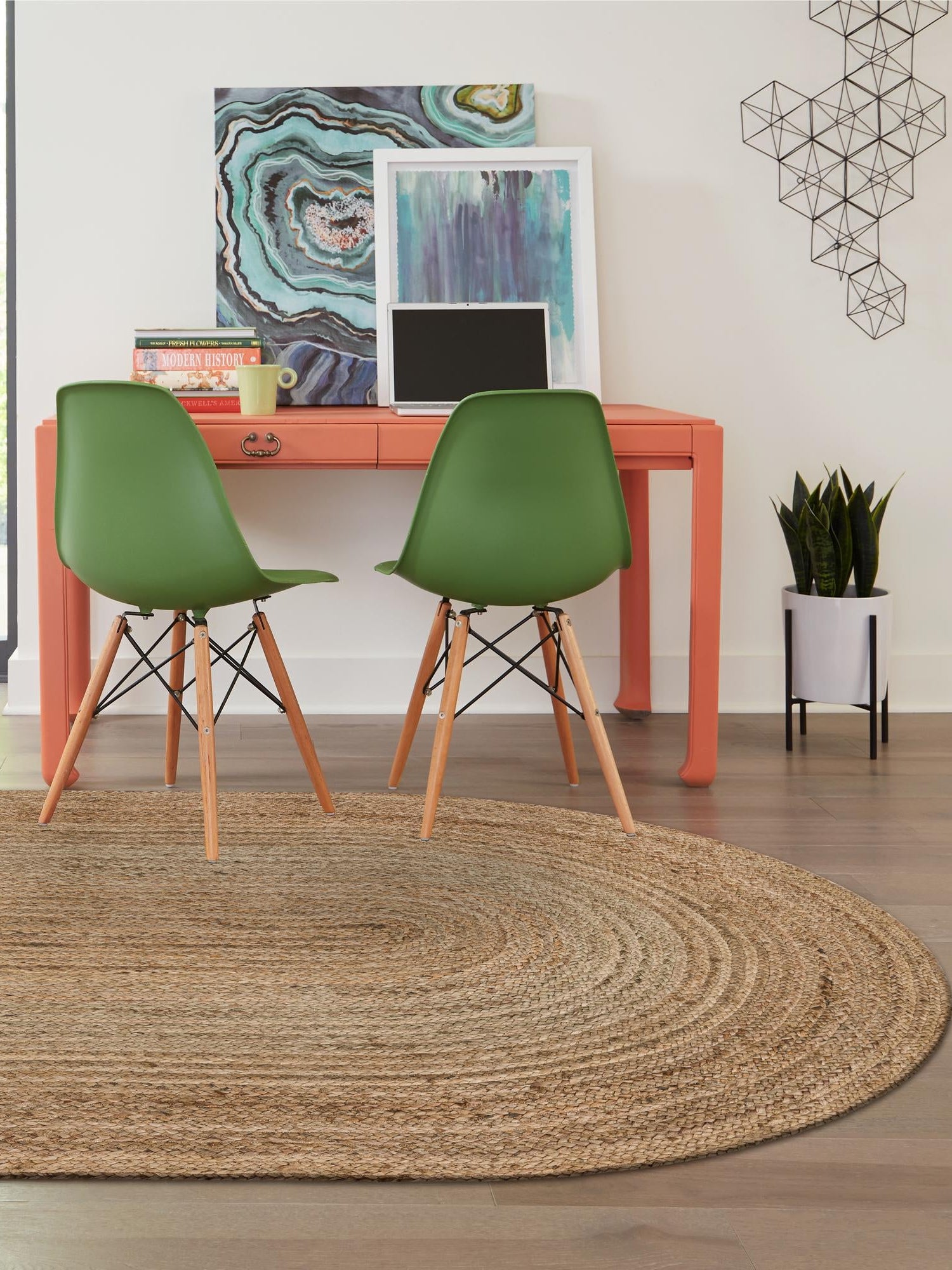 Natural 8' x 10' Braided Jute Oval Area Rug 100% Jute Hand Braided Natural Eco-Friendly Boho Style Carpet for Living Rooms Dining Office Space Dorms for Sale at Rug Engine