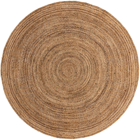 Natural 8' x 8' Braided Jute Round Rug
