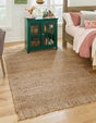 Natural 8' x 10' Chunky Jute Rectangle Area Rug 100% All Natural Jute Sustainable Eco-Friendly Carpet Mat for Natural Interior Design Homes for Sale at Rug Engine