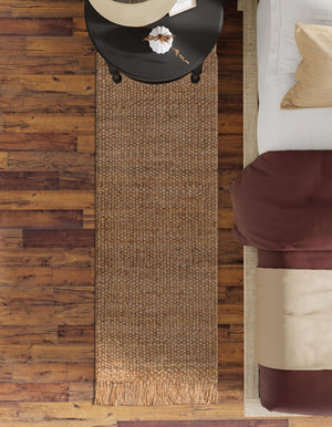 Natural 2' x 4' 1 Chunky Jute Runner Area Rug 100% All Natural Jute Sustainable Eco-Friendly Carpet Mat for Natural Interior Design Homes for Sale at Rug Engine