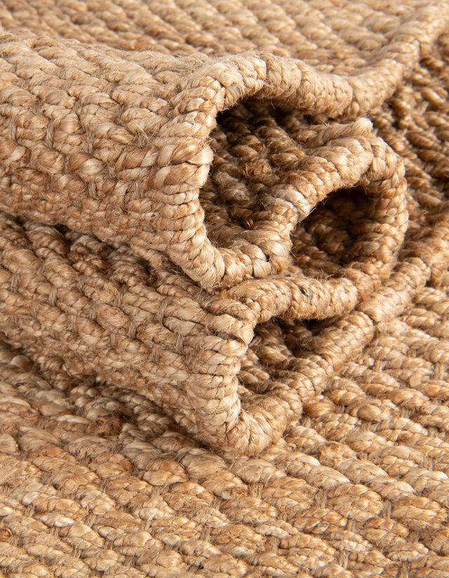 Natural 2' 7 x 12' Chunky Jute Runner Area Rug 100% All Natural Jute Sustainable Eco-Friendly Carpet Mat for Natural Interior Design Homes for Sale at Rug Engine