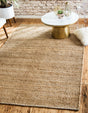 Natural 5' 1 x 8' Chunky Jute Rectangle Area Rug 100% All Natural Jute Sustainable Eco-Friendly Carpet Mat for Natural Interior Design Homes for Sale at Rug Engine