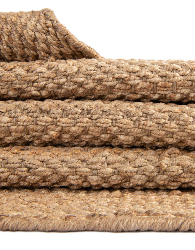 Natural 2' 7 x 10' Chunky Jute Runner Area Rug 100% All Natural Jute Sustainable Eco-Friendly Carpet Mat for Natural Interior Design Homes for Sale at Rug Engine