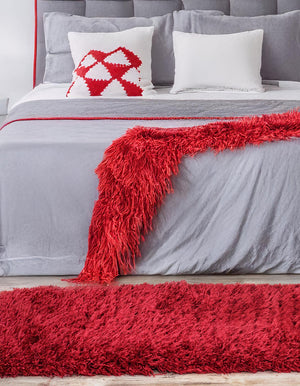 Lipstick 2' x 6' 1 Marilyn Monroe Opulence Shag Runner Area Rug Thick Soft Touch Fluffy & Plush Shaggy Pile