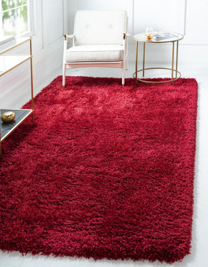 Lipstick 4' 1 x 6' 1 Marilyn Monroe Opulence Shag Rectangle Area Rug Thick Soft Touch Fluffy & Plush Shaggy Pile