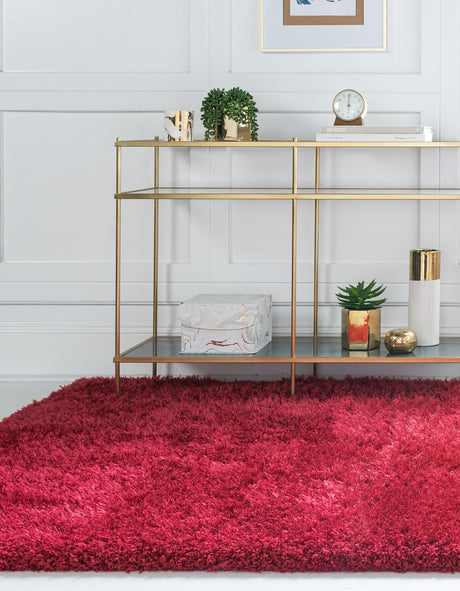 Lipstick 9' x 12' Marilyn Monroe Opulence Shag Rectangle Area Rug Thick Soft Touch Fluffy & Plush Shaggy Pile 100% Polyester Carpet for Living, Dining, Bedroom, Office for Sale at Rug Engine