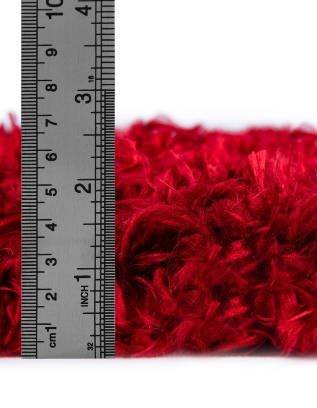 Lipstick 4' 1 x 6' 1 Marilyn Monroe Opulence Shag Rectangle Area Rug Thick Soft Touch Fluffy & Plush Shaggy Pile