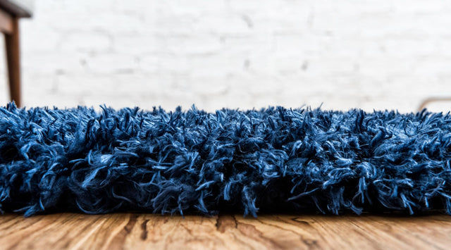 Aegean Blue 2' x 6' 1 Marilyn Monroe Opulence Shag Runner Area Rug Thick Soft Touch Fluffy & Plush Shaggy Pile