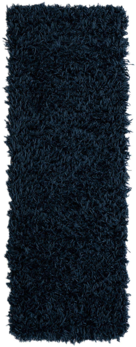 Aegean Blue 2' x 6' 1 Marilyn Monroe Opulence Shag Runner Area Rug Thick Soft Touch Fluffy & Plush Shaggy Pile