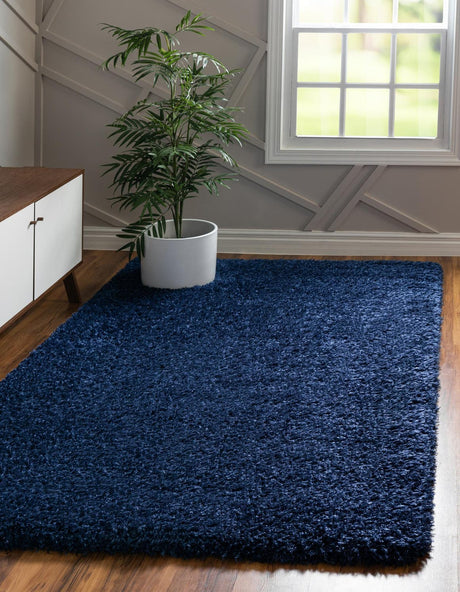 Aegean Blue 9' x 12' Marilyn Monroe Opulence Shag Rectangle Area Rug Thick Soft Touch Fluffy & Plush Shaggy Pile
