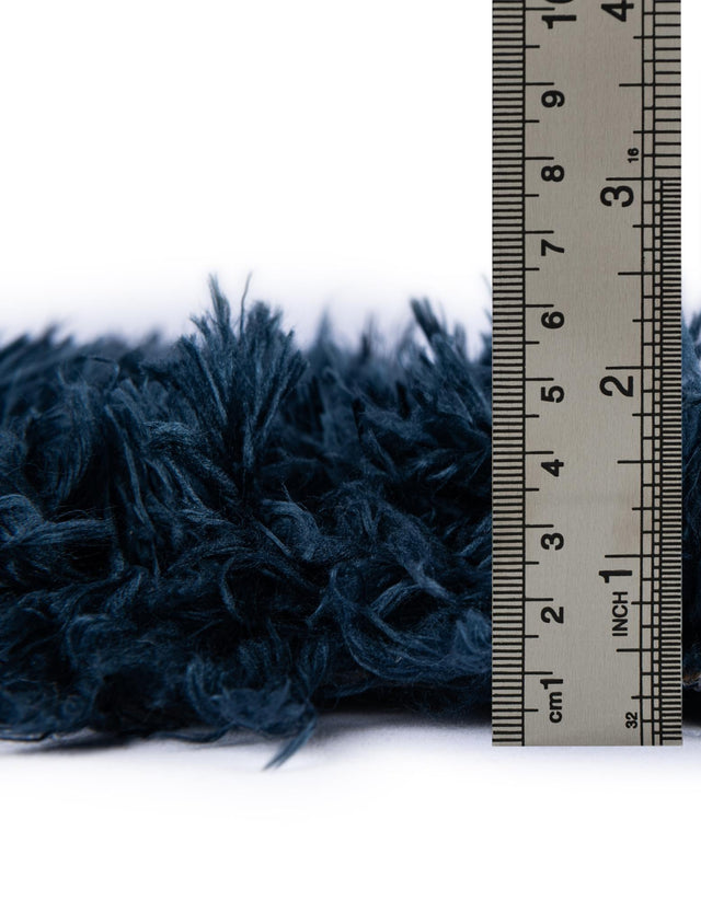 Aegean Blue 8' x 10' Marilyn Monroe Opulence Shag Rectangle Area Rug Thick Soft Touch Fluffy & Plush Shaggy Pile