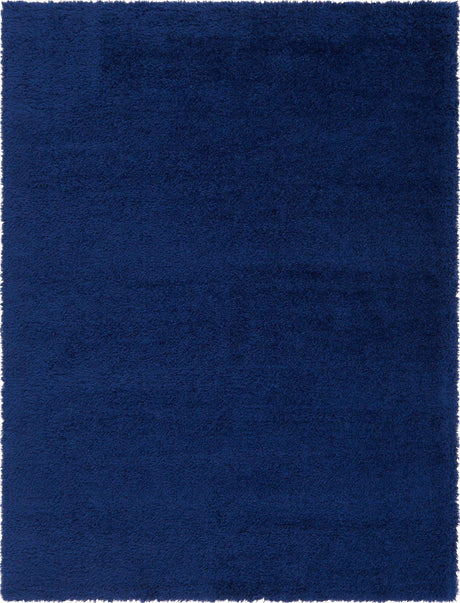 Aegean Blue 9' x 12' Marilyn Monroe Opulence Shag Rectangle Area Rug Thick Soft Touch Fluffy & Plush Shaggy Pile