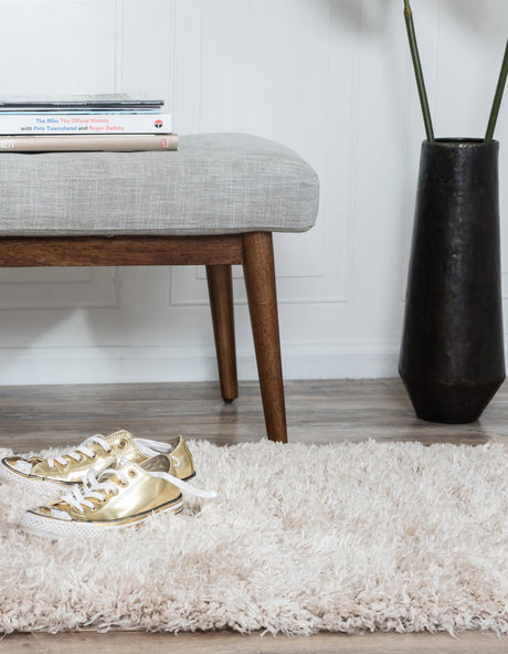 Blonde 2' x 6' 1 Marilyn Monroe Opulence Shag Runner Area Rug Thick Soft Touch Fluffy & Plush Shaggy Pile 100% Polyester Carpet for Living, Dining, Bedroom, Office for Sale at Rug Engine