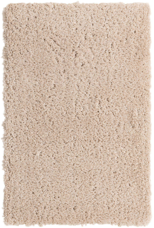 Blonde 4' 1 x 6' 1 Marilyn Monroe Opulence Shag Rectangle Area Rug Thick Soft Touch Fluffy & Plush Shaggy Pile