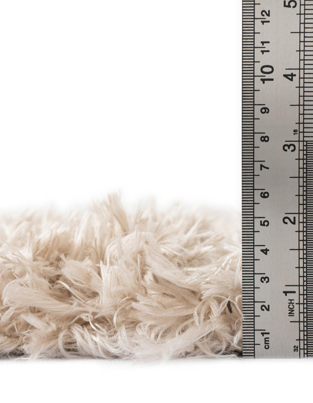 Blonde 4' 1 x 6' 1 Marilyn Monroe Opulence Shag Rectangle Area Rug Thick Soft Touch Fluffy & Plush Shaggy Pile