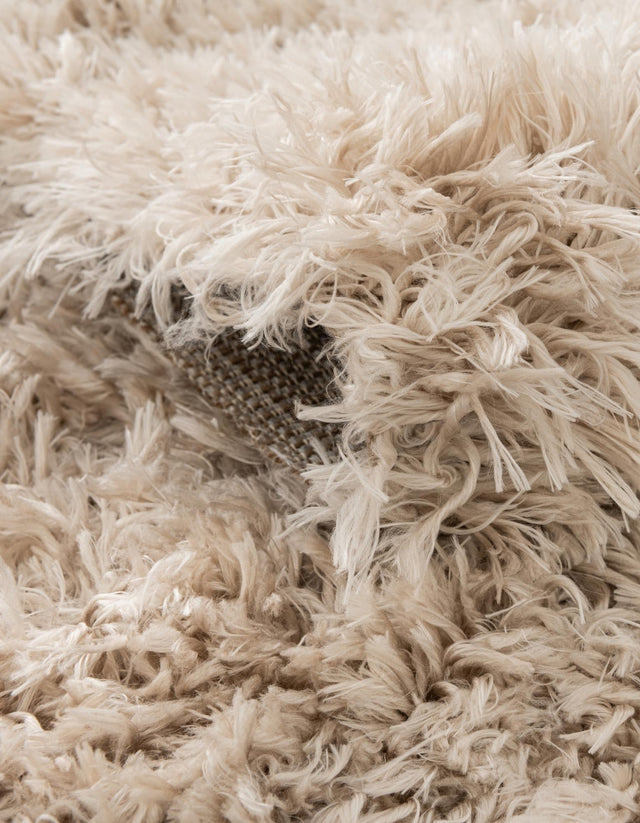 Blonde 4' 1 x 6' 1 Marilyn Monroe Opulence Shag Rectangle Area Rug Thick Soft Touch Fluffy & Plush Shaggy Pile