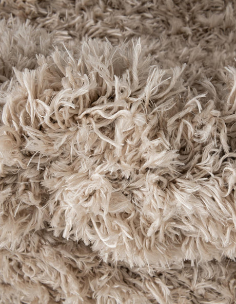 Blonde 4' 1 x 6' 1 Marilyn Monroe Opulence Shag Rectangle Area Rug Thick Soft Touch Fluffy & Plush Shaggy Pile 100% Polyester Carpet for Living, Dining, Bedroom, Office for Sale at Rug Engine
